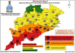Odisha braces for heavy rainfall