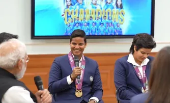 PM Modi asks Deepti Sharma about her Hanuman tattoo, her reply wins hearts