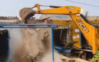 Commissionerate Police demolishes business unit of murder accused in Bhubaneswar