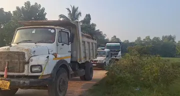 Massive crackdown on illegal sand mining, 56 trucks seized in Odisha’s Keonjhar
