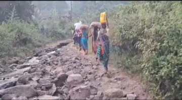 7-km Incomplete Road in Buratala under Patrapur block