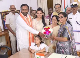 Newly elected Nuapada MLA Jay Dholakia takes oath
