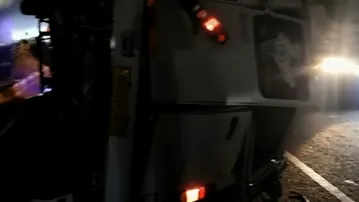 Tempo traveller overturns after rear-end collision with unknown vehicle, 15 injured