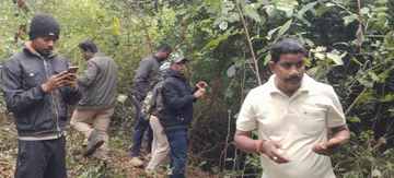 Forest officials an the Elephant calf found dead in abandoned well in Odisha’s Nayagarh