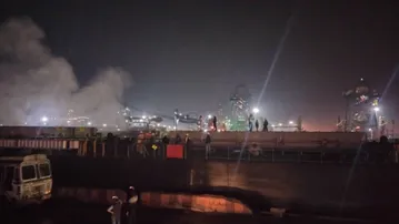 Emergency at Odisha’s Paradip port; Smoke emanates from coal-laden ship, fire services deployed