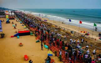 International Sand Art Festival: Artists transform Chandrabhaga beach into a sculpture wonderland