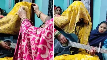 Ghoonghat‑clad Indian bride’s guitar performance sets internet on fire