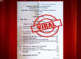 ANM ‘question paper leak’ sparks outrage just hours before exam in Odisha
