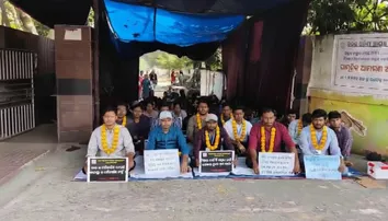 Students of Gopabandhu Ayurvedic College launch indefinite hunger strike over long-pending demands