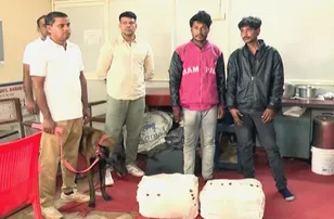 Sniffer dog ‘Jackson’ helps Bhubaneswar GRP bust Ganja smuggling racket; 2 detained