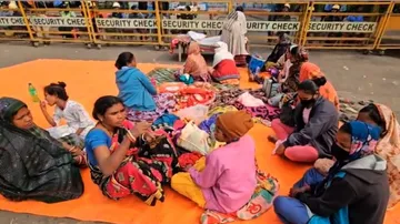 Displaced Families Stage Protest