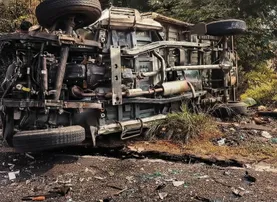 10 injured in head-on collision between bus and pickup van in Ganjam