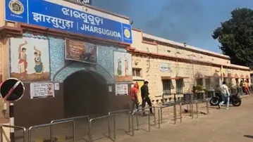 Fire at Jharsuguda Railway Station