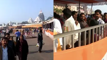 Heavy rush at Puri Srimandir