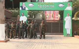 Arvind Mohapatra suspension sparks mass protest outside BJD headquarters in Bhubaneswar