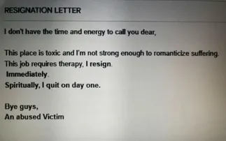 ‘Don’t romanticize suffering’: Viral resignation letter sparks debate on toxic work culture
