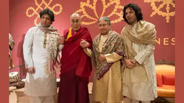Ustad Amjad Ali Khan and sons win grammy with Dalai Lama Album