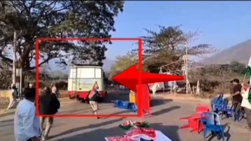 Bharat Bandh: Police bus develops brake failure at protest site in Rayagada