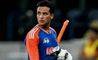 Abhishek Sharma during Asia Cup