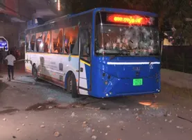 Ama Bus critically injures elderly cyclist in Bhubaneswar; angry locals vandalise bus