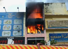 Massive fire freaks out at Bhubaneswar supermarket; property worth lakhs reduced to ashes