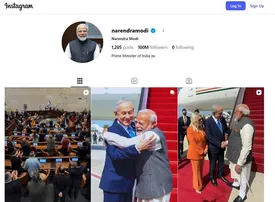 PM Modi crosses 100 million followers on Instagram, a first for any world leader