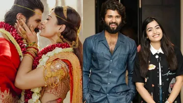 Rashmika Mandanna dedicated romantic ‘Mera Saami’ tribute to Vijay Deverakonda at intimate sangeet celebration, watch