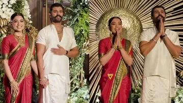 Rashmika Mandanna and Vijay Deverakonda to go ‘underground’ after wedding celebrations! Celebrities flood grand ViRosh reception, watch