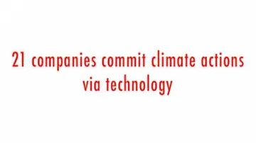 21 companies commit climate actions via technology