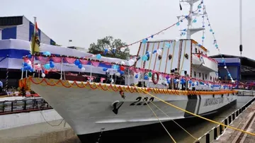 GRSE launches 5th Fast Patrol Vessel for coast guard