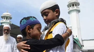Muslims offer prayers on Eid Al-Adha