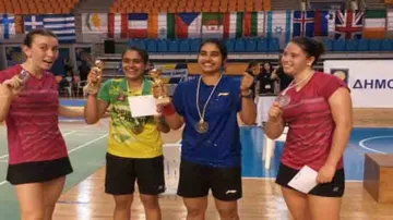 Odia shuttler Rutaparna wins her 1st international women's doubles title in Greece