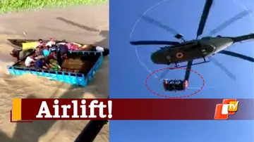 IAF, Indian Air Force, Air Lift Rescue, Uttar Pradesh Rain