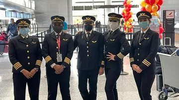Historic! Air India's All-Woman Cockpit Crew Successfully Lands Direct Flight From US To Bengaluru