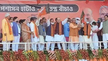 Amit Shah's Mega Rally In West Bengal, Ex-TMC Leader Suvendu Adhikari Joins BJP