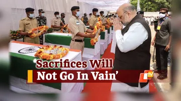 Amit Shah Pays Tribute To Soldiers Martyred in Chhattisgarh Naxal Attack
