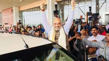 Amit Shah becomes 'first' passenger at new Kannur airport