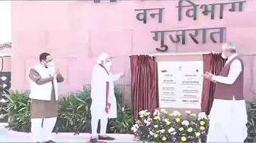 PM Modi Inaugurates 'Arogya Van' Near Statue Of Unity