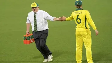 Australia PM Morrison Becomes Water Boy
