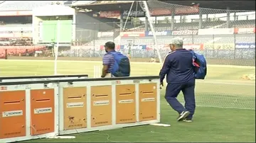 Team India, England undertake net session at Barabati Stadium
