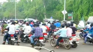 BJD continues protest in Berhampur on Kerosene Quota Reduction