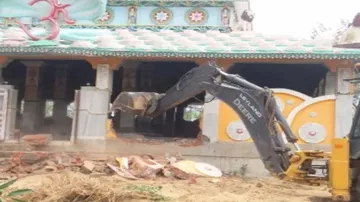 Demolition drive at Bana Baba ashram ends