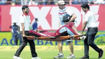 Windies batsman Bravo suffers hamstring injury