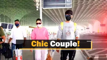 Shahid Kapoor & Mira Rajput Spotted At Mumbai Airport Heading Off To Punjab