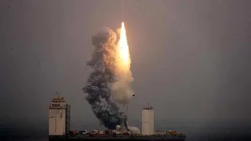 China launches its first rocket from sea