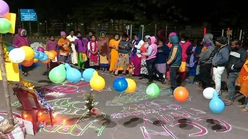 Odisha: Protesting ANMs Observe Manabasa Gurubar, Christmas Under The Open Sky