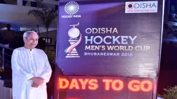CM Naveen unveils logo for Hockey Men's World Cup 2018