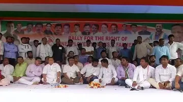 Youth Congress takes out rally over farmers' issues, unemployment
