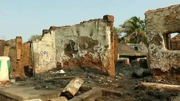 Delang fire victims spend night under open sky