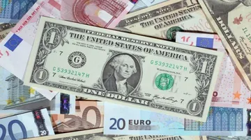 US dollar declines as euro climbs
